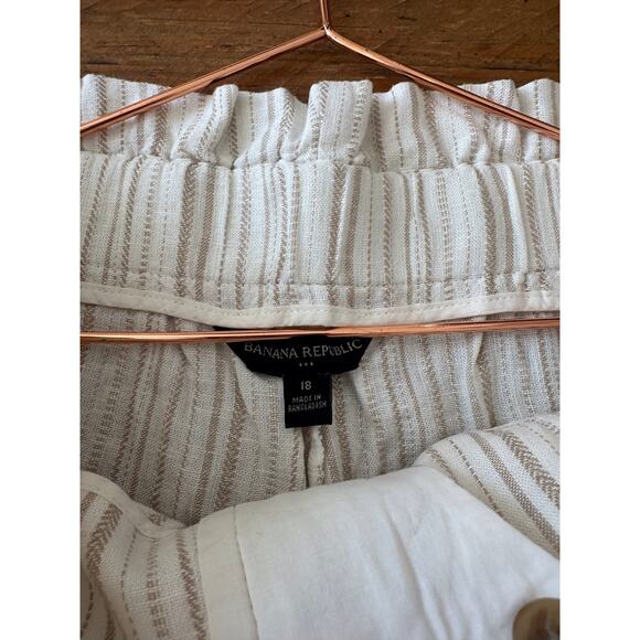 Banana republic factory size 18 new with tag linen blend shorts - Picture 2 of 9